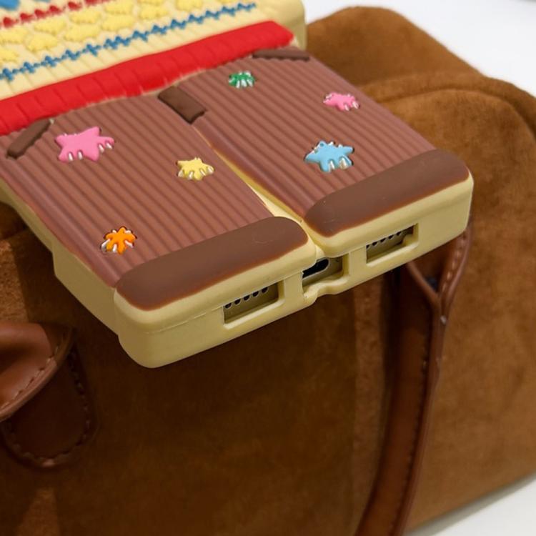 For iPhone 17 Cute Sweater Design Silicone Shockproof Phone Case