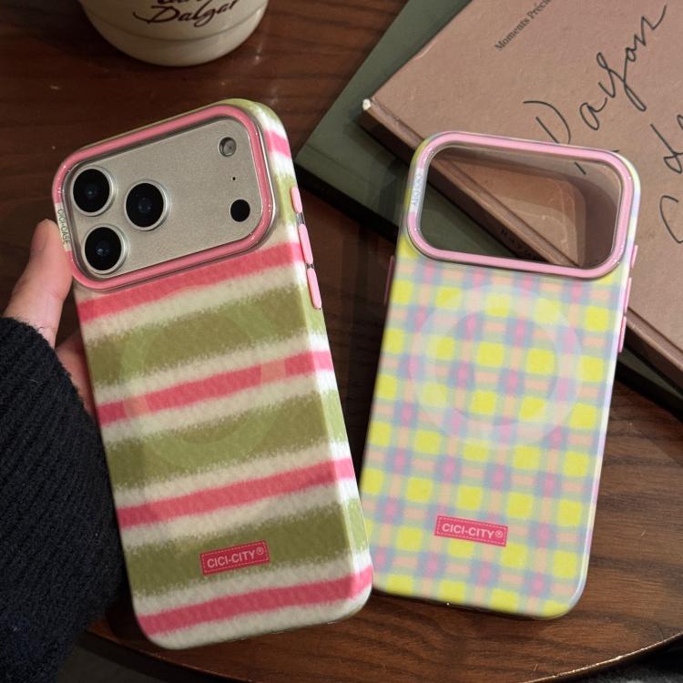 For iPhone 17 Pro Max CICI-CITY CH-61 Crayon Pattern Magnetic Phone Case
