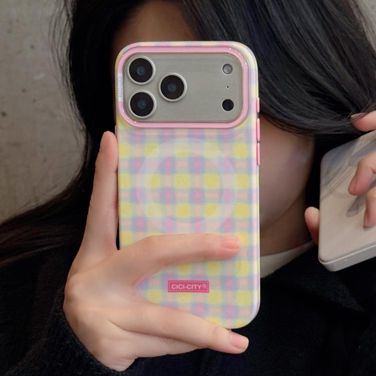 For iPhone 17 Pro Max CICI-CITY CH-61 Crayon Pattern Magnetic Phone Case