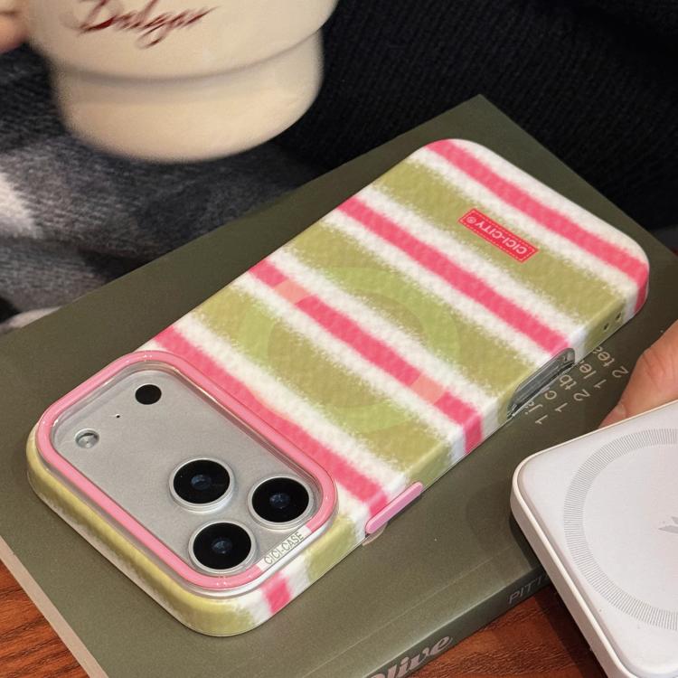 For iPhone 17 Pro CICI-CITY CH-61 Crayon Pattern Magnetic Phone Case