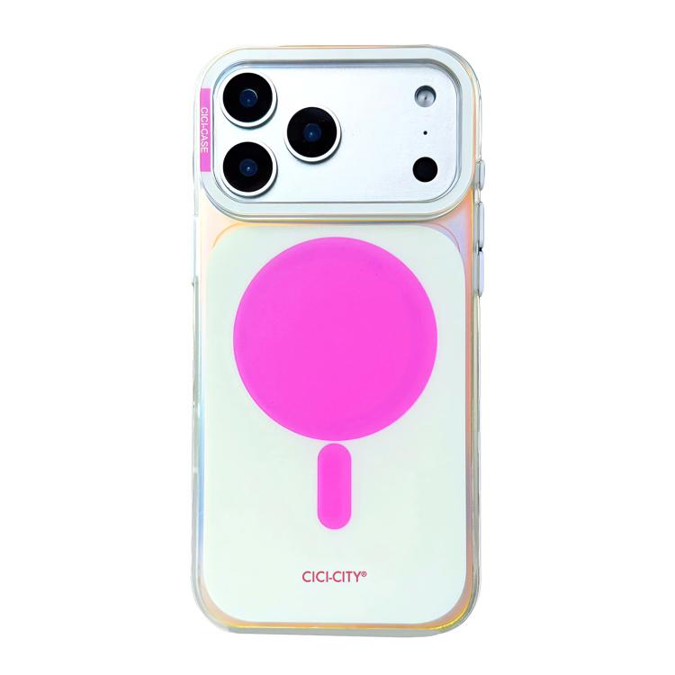For iPhone 17 Pro CICI-CITY CH-63 Light & Shadow Solid Color Magnetic Phone Case