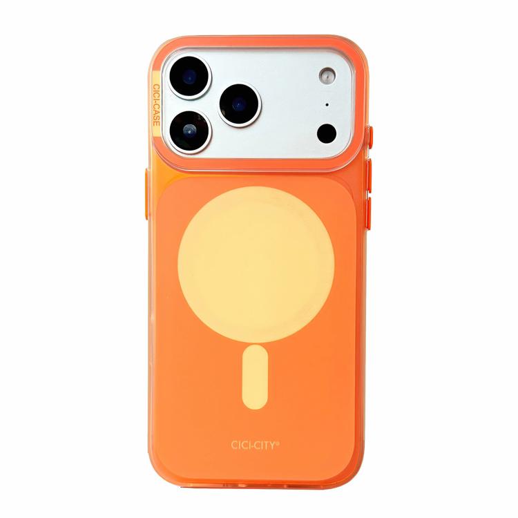 For iPhone 17 Pro CICI-CITY CH-63 Light & Shadow Solid Color Magnetic Phone Case