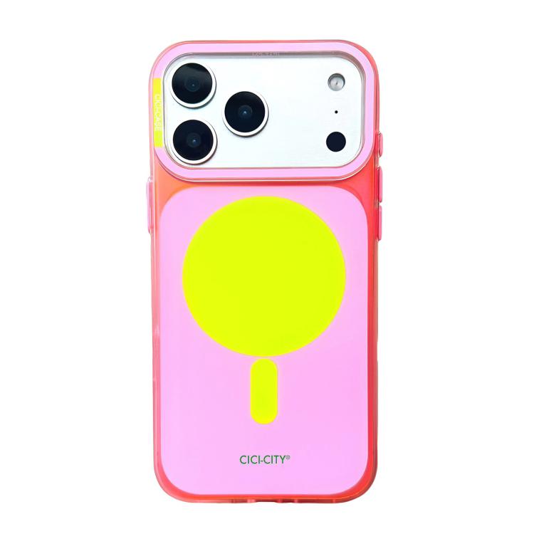 For iPhone 17 Pro CICI-CITY CH-63 Light & Shadow Solid Color Magnetic Phone Case