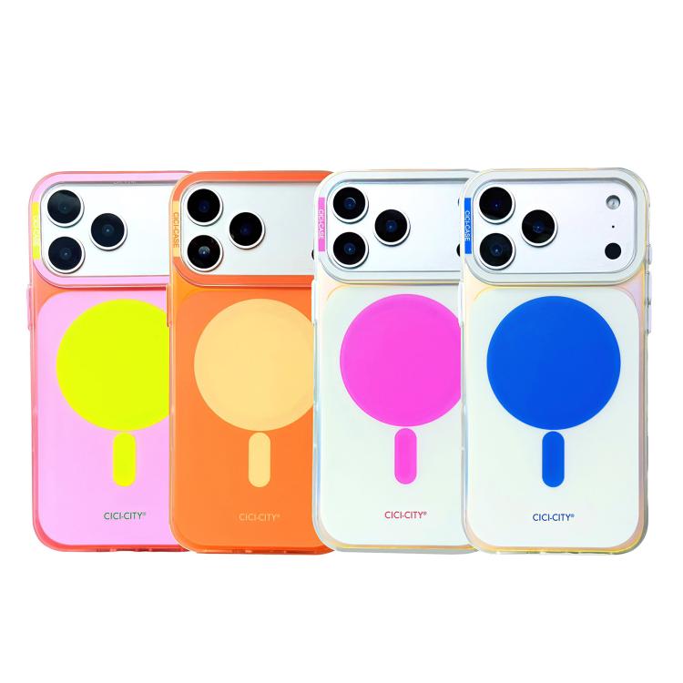 For iPhone 17 Pro Max CICI-CITY CH-63 Light & Shadow Solid Color Magnetic Phone Case