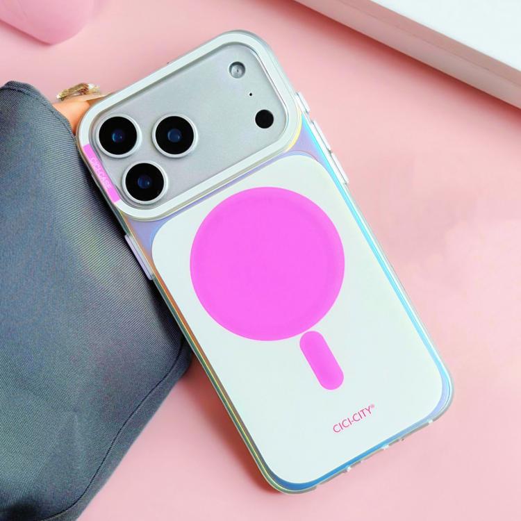 For iPhone 17 Pro Max CICI-CITY CH-63 Light & Shadow Solid Color Magnetic Phone Case