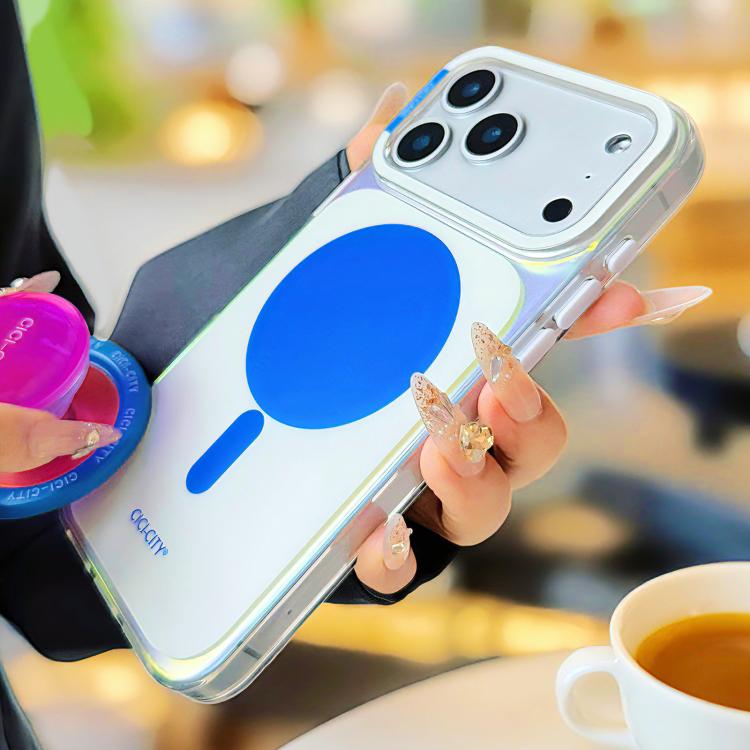 For iPhone 17 Pro CICI-CITY CH-63 Light & Shadow Solid Color Magnetic Phone Case