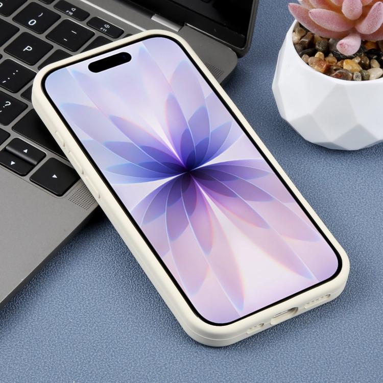 For iPhone 17 Large Hole Daisy Floral Printed Liquid Silicone Phone Case