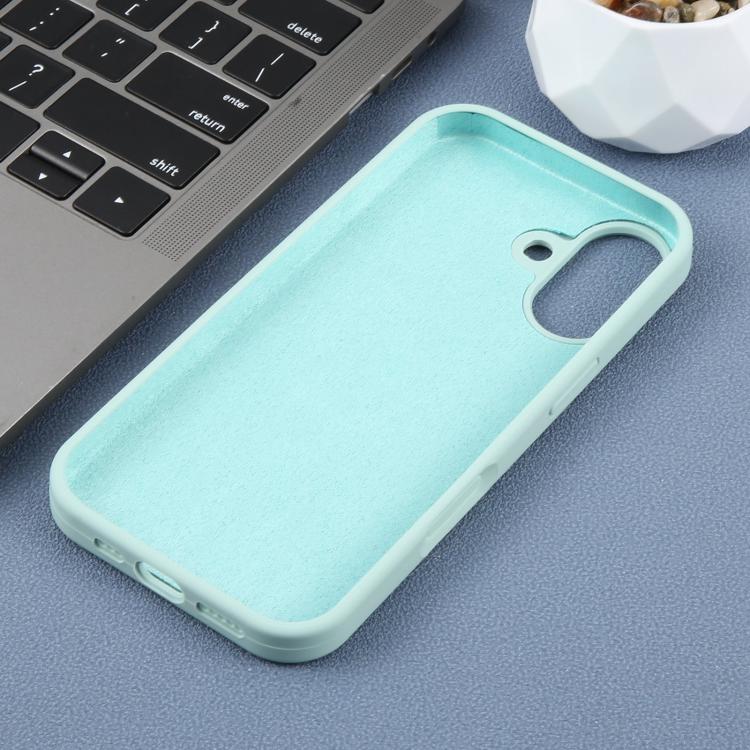 For iPhone 17 Large Hole Daisy Floral Printed Liquid Silicone Phone Case