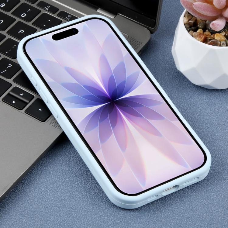 For iPhone 17 Large Hole Daisy Floral Printed Liquid Silicone Phone Case