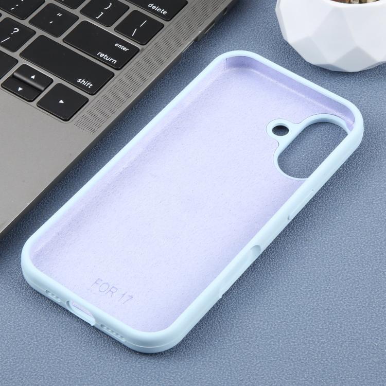For iPhone 17 Large Hole Daisy Floral Printed Liquid Silicone Phone Case