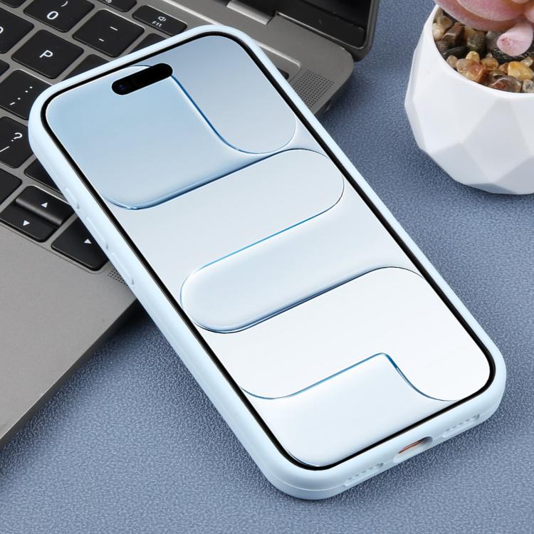 For iPhone Air Large Hole Daisy Floral Printed Liquid Silicone Phone Case