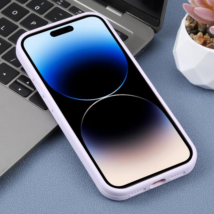 For iPhone 14 Pro Max Large Hole Daisy Floral Printed Liquid Silicone Phone Case