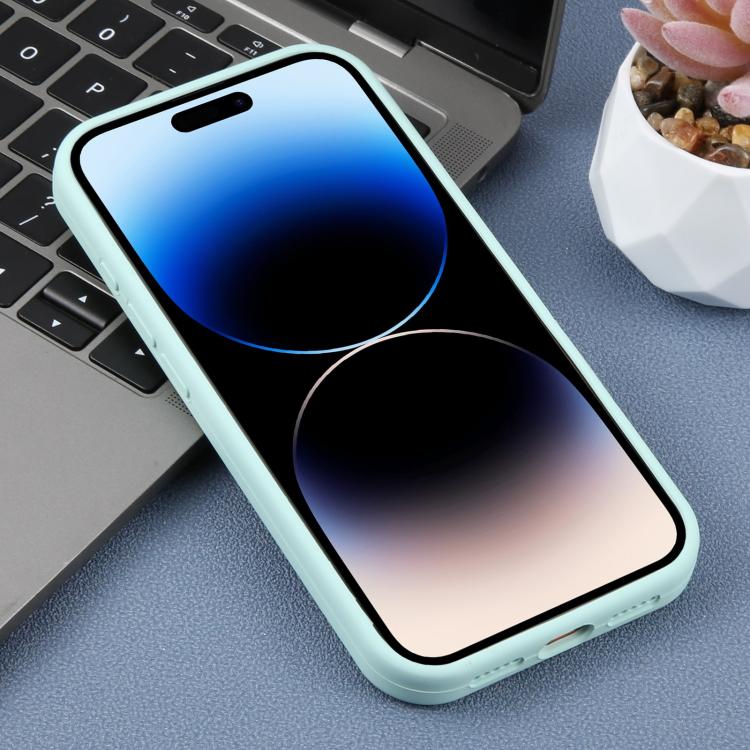 For iPhone 14 Pro Max Large Hole Daisy Floral Printed Liquid Silicone Phone Case