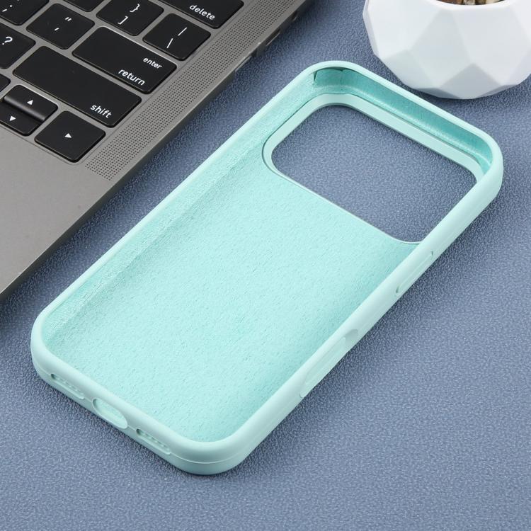 For iPhone 14 Pro Max Large Hole Daisy Floral Printed Liquid Silicone Phone Case