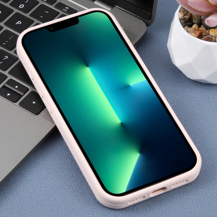 For iPhone 13 Pro Max Large Hole Daisy Floral Printed Liquid Silicone Phone Case