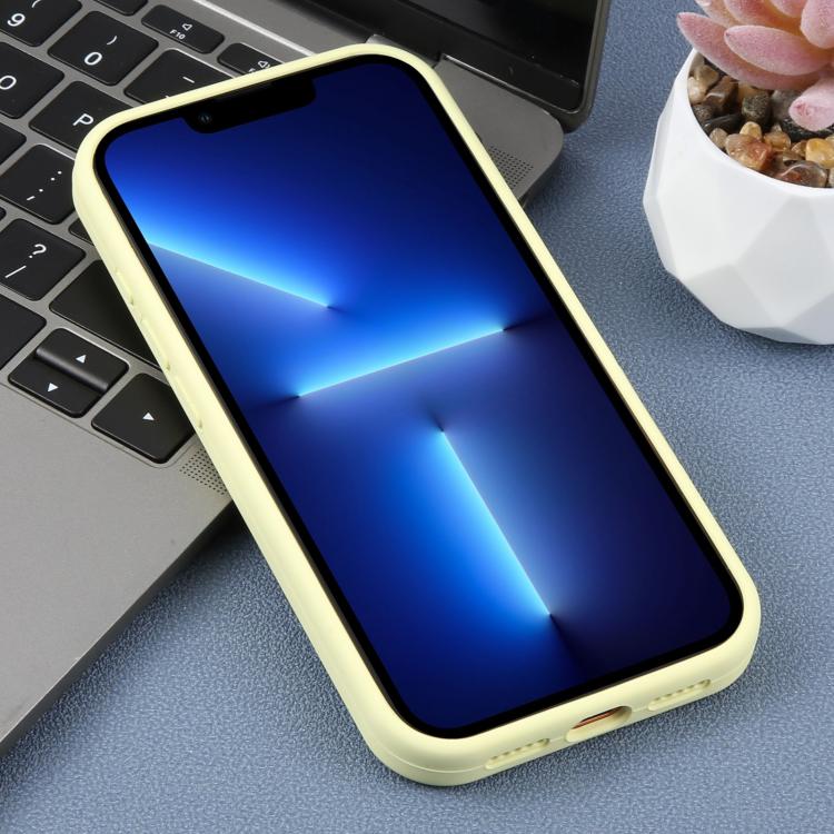 For iPhone 13 Pro Large Hole Daisy Floral Printed Liquid Silicone Phone Case