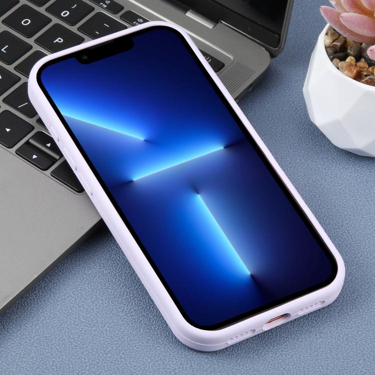 For iPhone 13 Pro Large Hole Daisy Floral Printed Liquid Silicone Phone Case