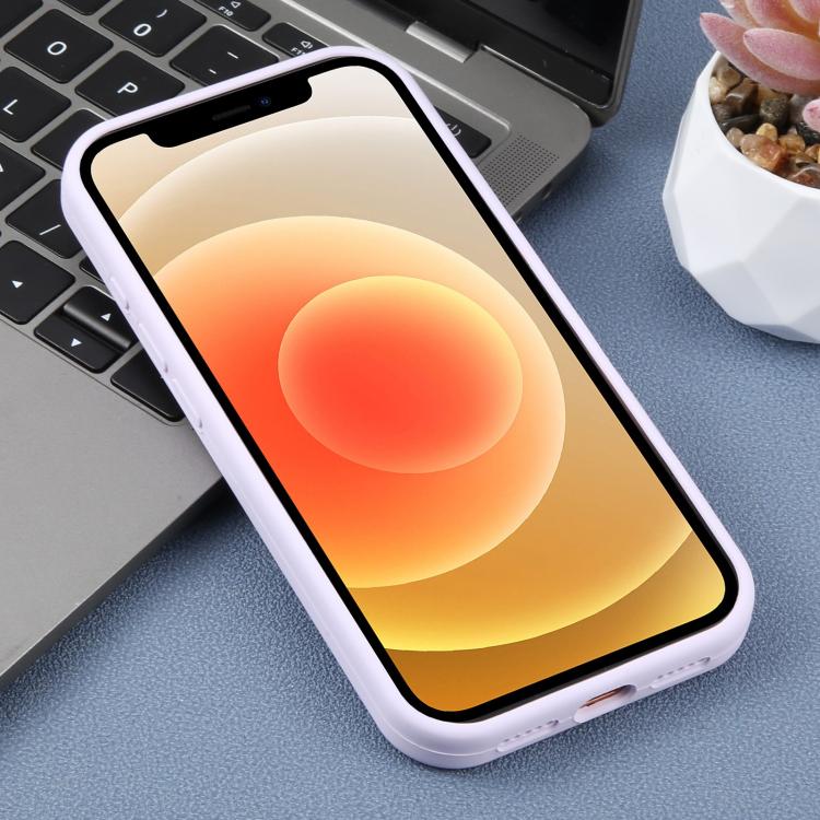 For iPhone 12 Large Hole Daisy Floral Printed Liquid Silicone Phone Case