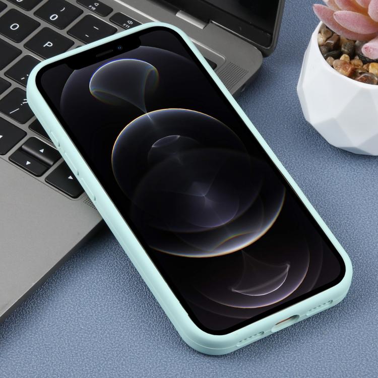 For iPhone 12 Pro Large Hole Daisy Floral Printed Liquid Silicone Phone Case