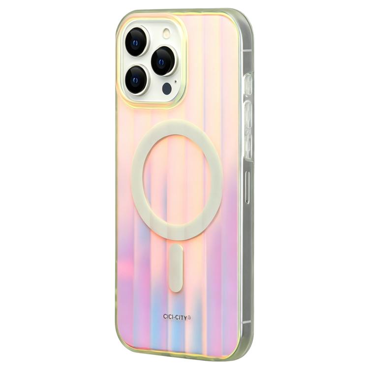 For iPhone 15 Pro Max CICI-CITY CH-64 Aurora Solid Color Magnetic Phone Case