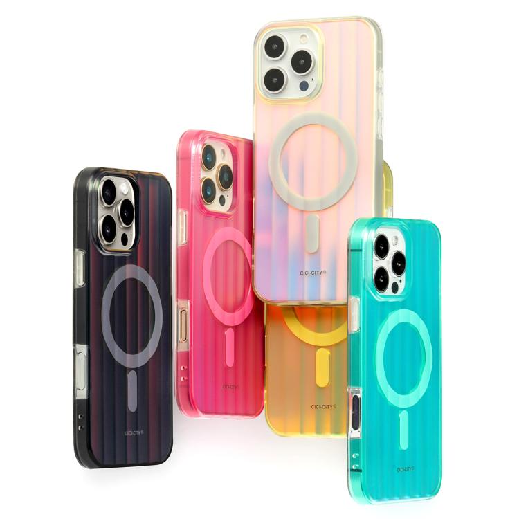 For iPhone 15 Pro Max CICI-CITY CH-64 Aurora Solid Color Magnetic Phone Case