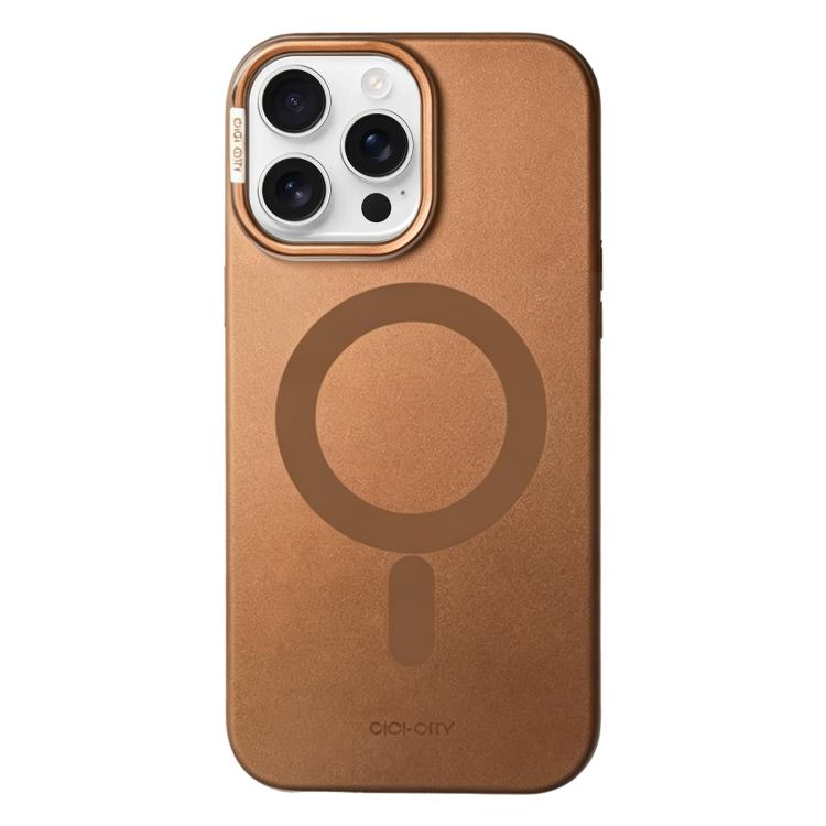 For iPhone 16 Pro CICI-CITY CH-65 Moonlight Sheen Metallic Texture Magnetic Phone Case