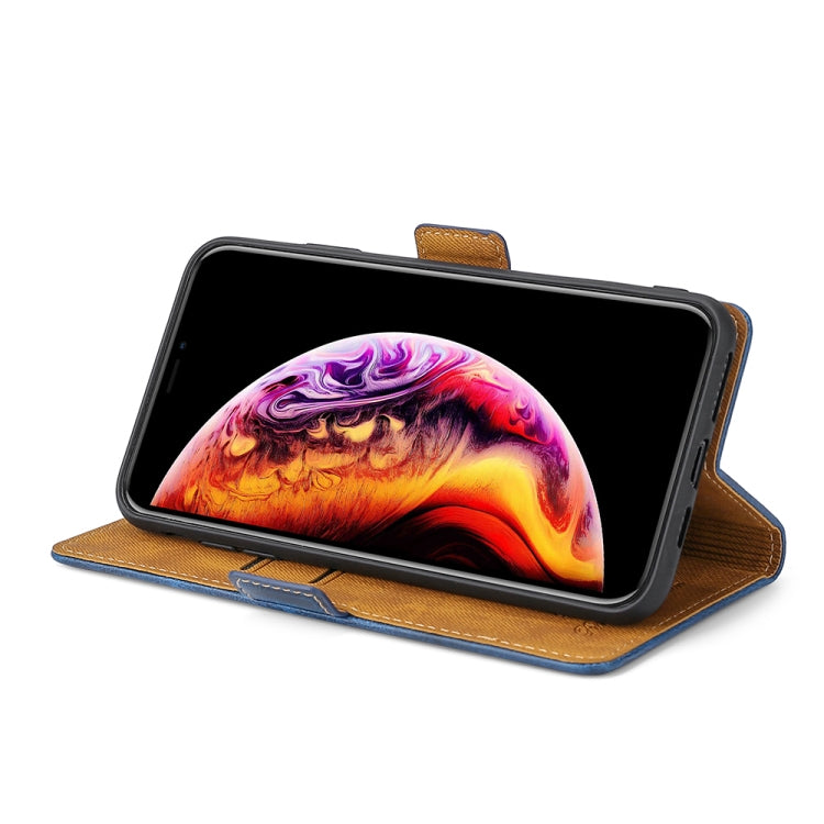 For Samsung Galaxy Note20 Knead Pattern Texture Side Buckle Horizontal Flip Leather Case with Holder & Card Slots
