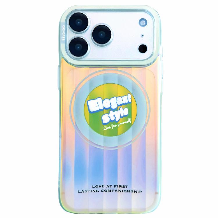 For iPhone 17 Pro CICI-CITY CH-66 Aurora Stripe Magnetic Phone Case