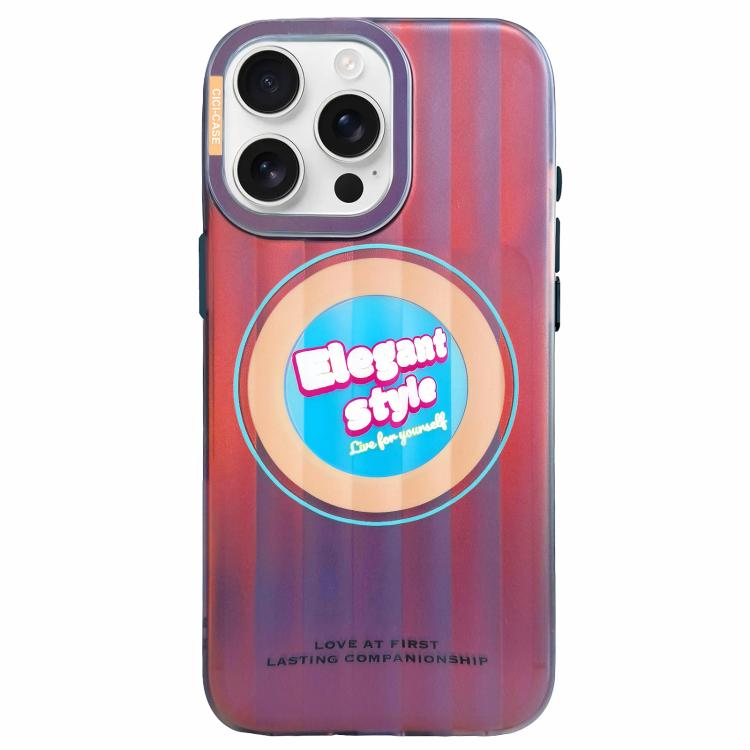For iPhone 15 Pro Max CICI-CITY CH-66 Aurora Stripe Magnetic Phone Case