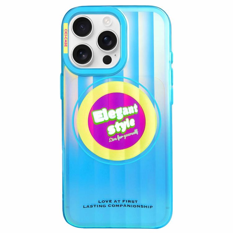 For iPhone 15 Pro Max CICI-CITY CH-66 Aurora Stripe Magnetic Phone Case