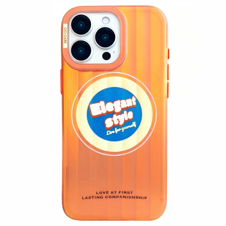For iPhone 15 Pro CICI-CITY CH-66 Aurora Stripe Magnetic Phone Case