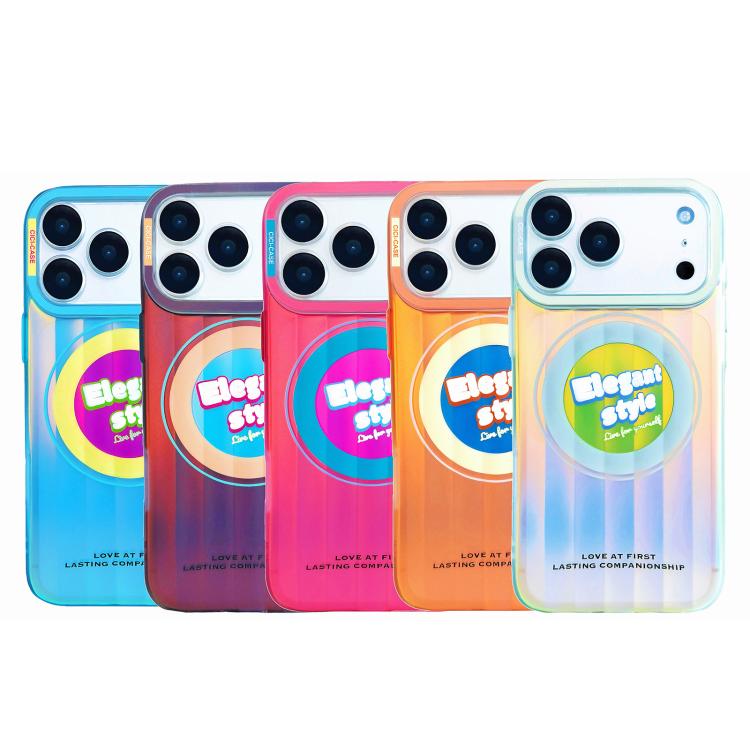 For iPhone 15 Pro CICI-CITY CH-66 Aurora Stripe Magnetic Phone Case
