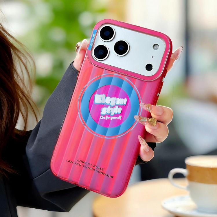 For iPhone 16 Pro CICI-CITY CH-66 Aurora Stripe Magnetic Phone Case