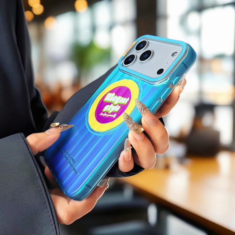For iPhone 15 Pro Max CICI-CITY CH-66 Aurora Stripe Magnetic Phone Case