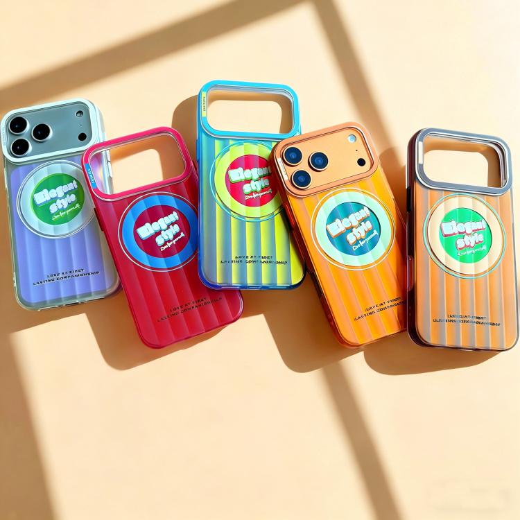 For iPhone 15 Pro CICI-CITY CH-66 Aurora Stripe Magnetic Phone Case