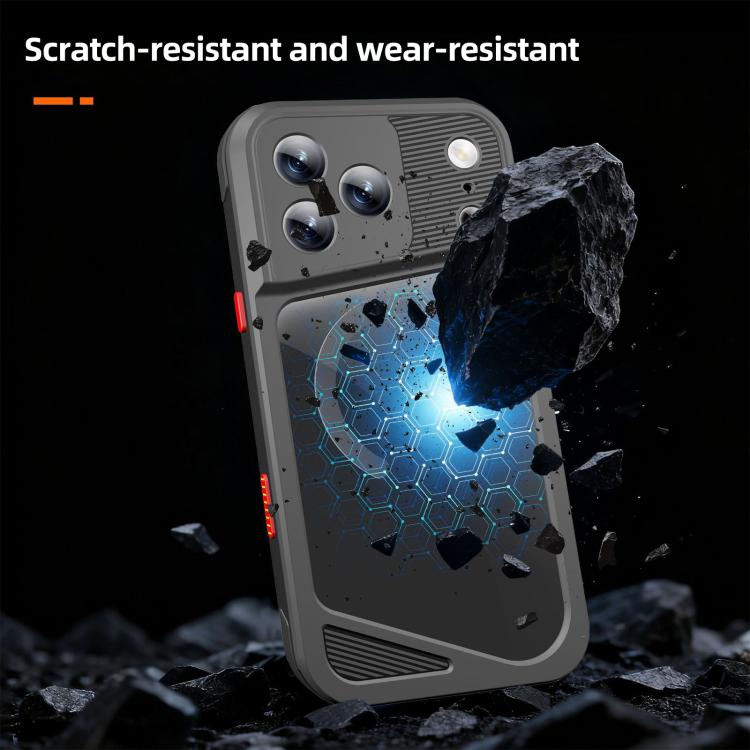 For iPhone 17 Pro Max RedPepper GTM Series IP68 Waterproof Magnetic Diving Phone Case - Black
