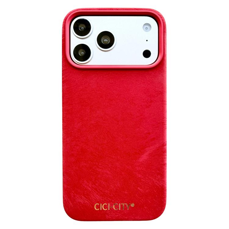 For iPhone 17 Pro CICI-CITY CH-67 Velvet Invisible Magnetic Solid Color Phone Case