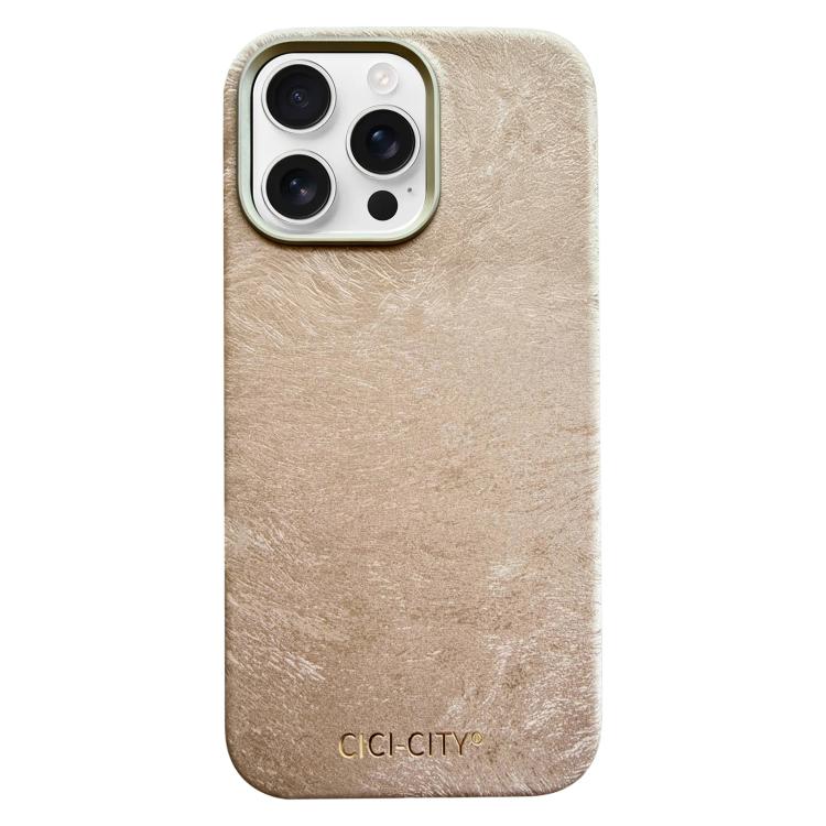 For iPhone 16 Pro Max CICI-CITY CH-67 Velvet Invisible Magnetic Solid Color Phone Case
