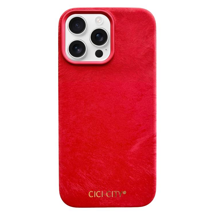 For iPhone 15 Pro Max CICI-CITY CH-67 Velvet Invisible Magnetic Solid Color Phone Case