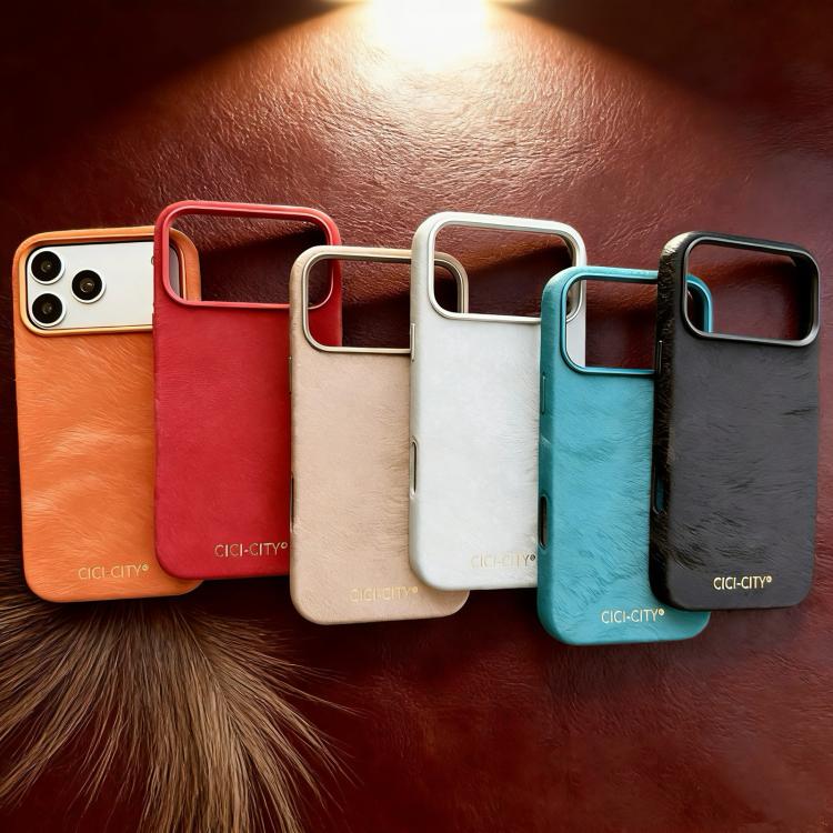 For iPhone 17 Pro CICI-CITY CH-67 Velvet Invisible Magnetic Solid Color Phone Case