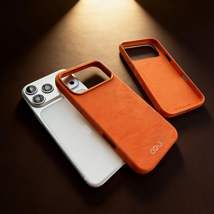 For iPhone 16 Pro CICI-CITY CH-67 Velvet Invisible Magnetic Solid Color Phone Case