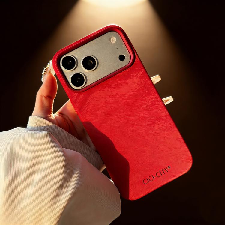 For iPhone 16 Pro Max CICI-CITY CH-67 Velvet Invisible Magnetic Solid Color Phone Case