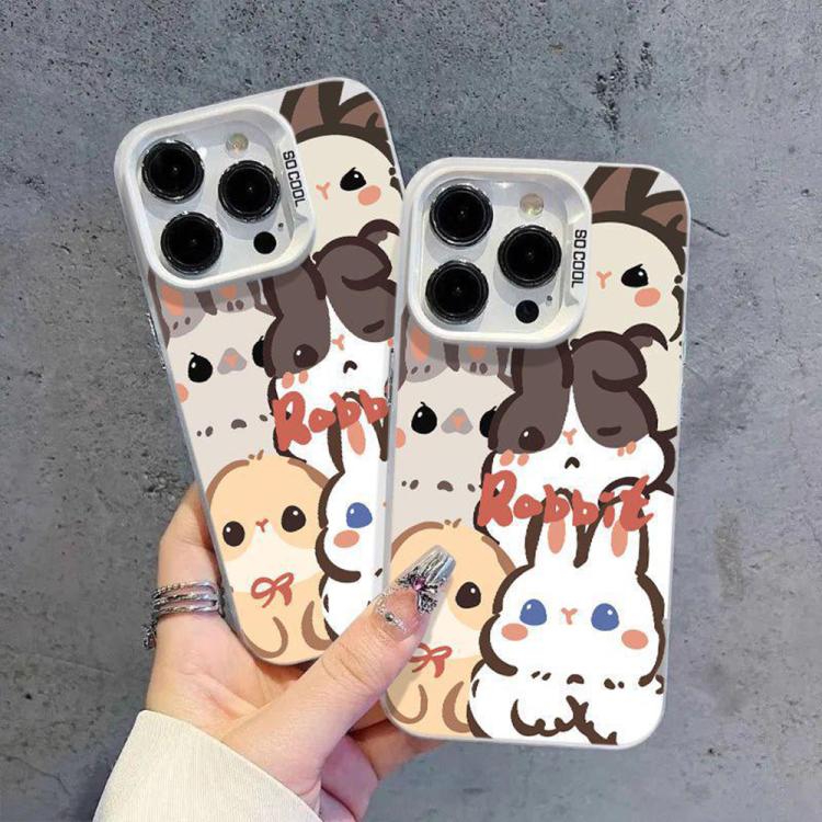 For iPhone 11 Pro Max Cute Rabbit Pattern Shockproof Phone Case