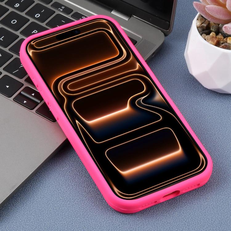 For iPhone 17 Pro Large Hole Leopard Print Liquid Silicone Phone Case