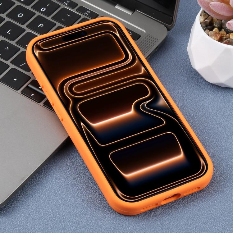 For iPhone 17 Pro Large Hole Leopard Print Liquid Silicone Phone Case