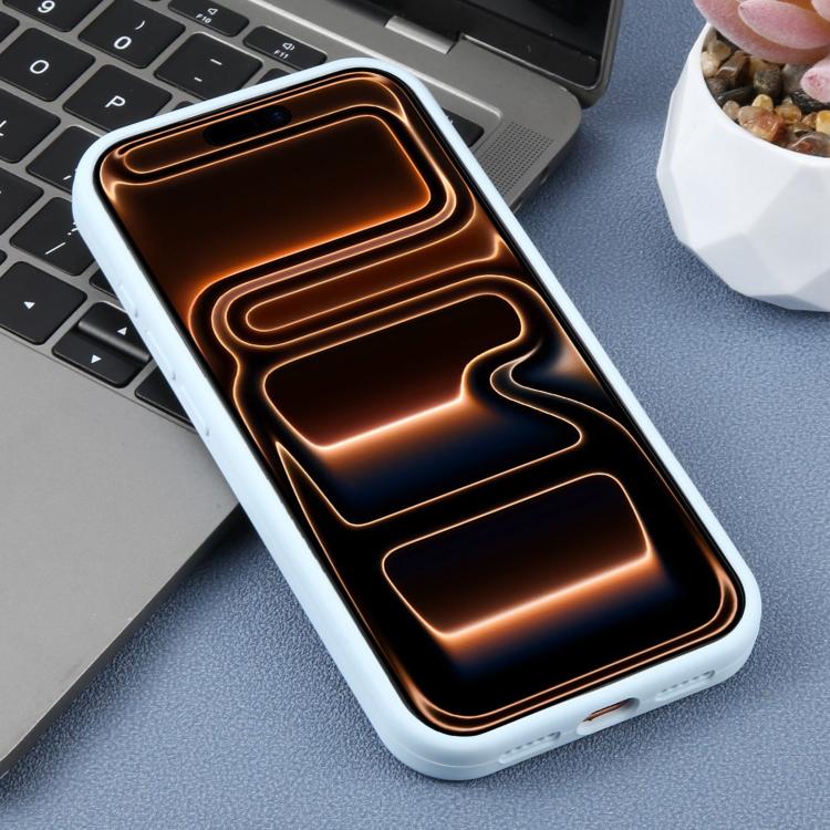 For iPhone 17 Pro Large Hole Leopard Print Liquid Silicone Phone Case