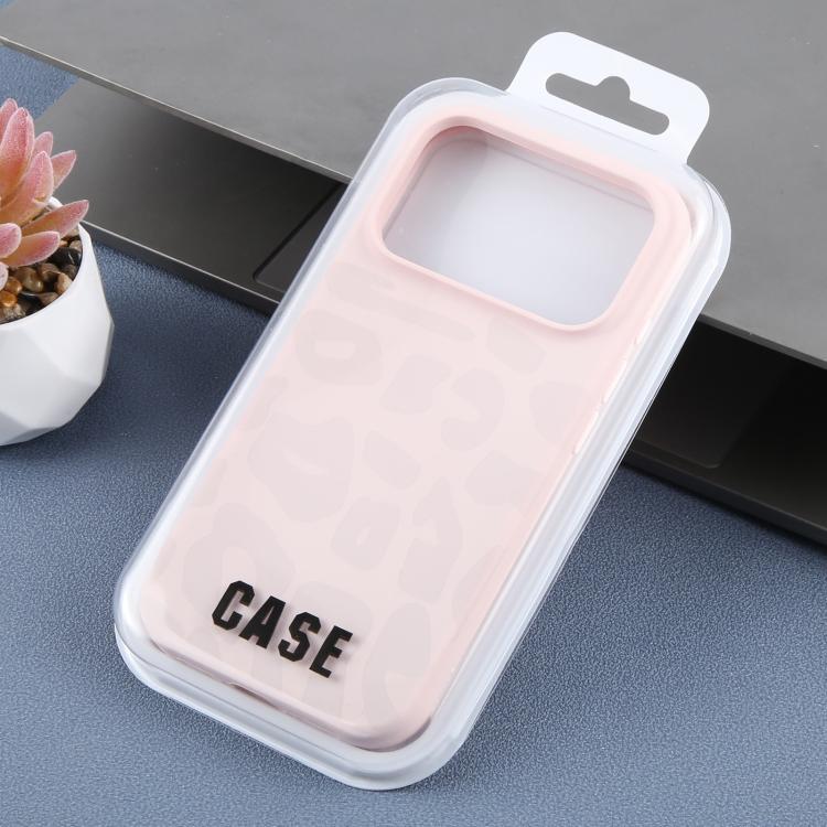 For iPhone 17 Pro Large Hole Leopard Print Liquid Silicone Phone Case