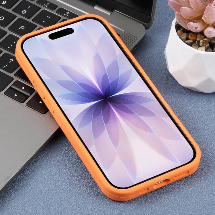 For iPhone 17 Large Hole Leopard Print Liquid Silicone Phone Case