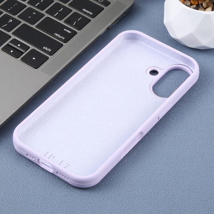 For iPhone 17 Large Hole Leopard Print Liquid Silicone Phone Case