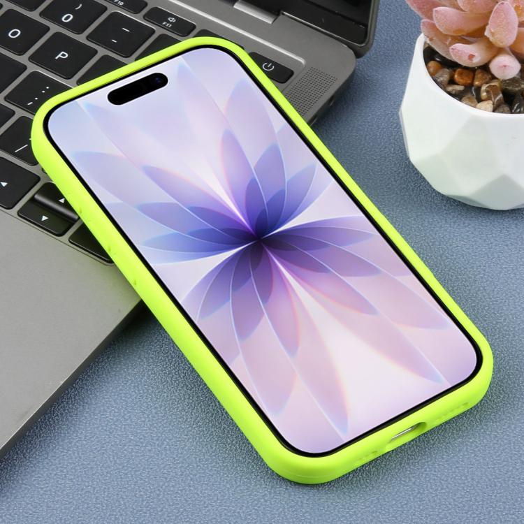 For iPhone 17 Large Hole Leopard Print Liquid Silicone Phone Case